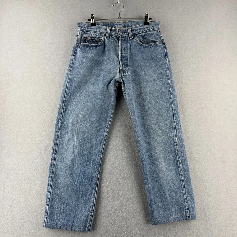 Vintage Levis Jeans Mens 32 (Fits 29x25 ) Blue‎ 80s 501 Straight Made in USA